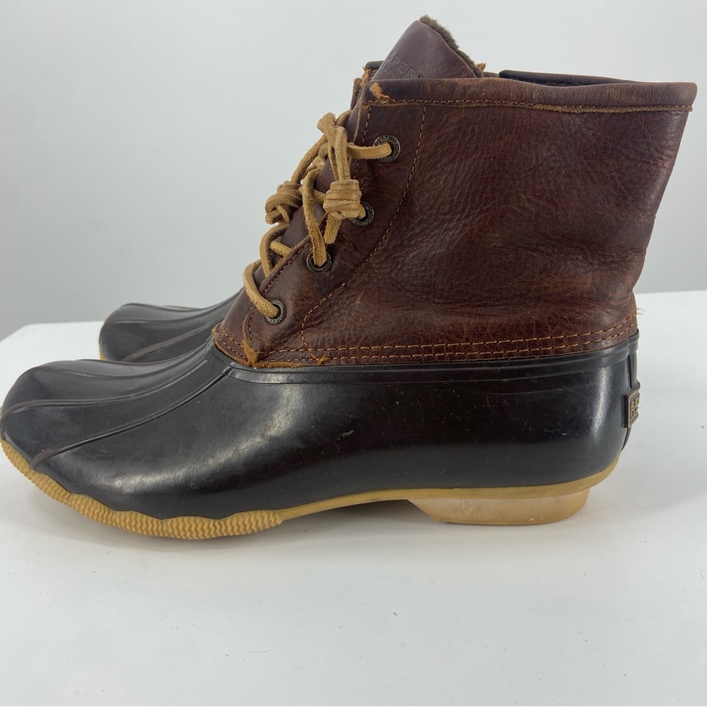 SPERRY Top Sider Waterproof Women's Saltwater Core Duck Booties 9.5 STS91176